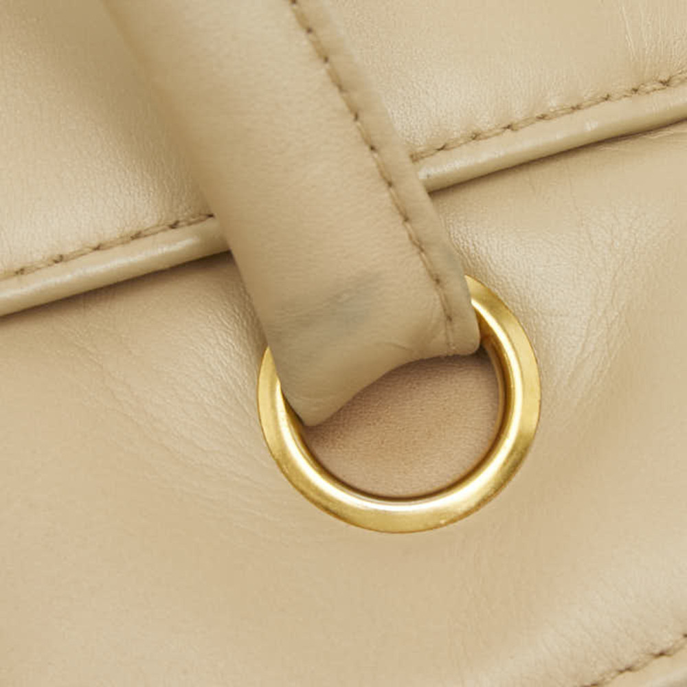 CHANEL Cream Leather Logo Tote Bag - Picture 8 of 14
